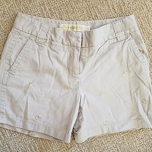 J. Crew chino shorts with nautical stitching